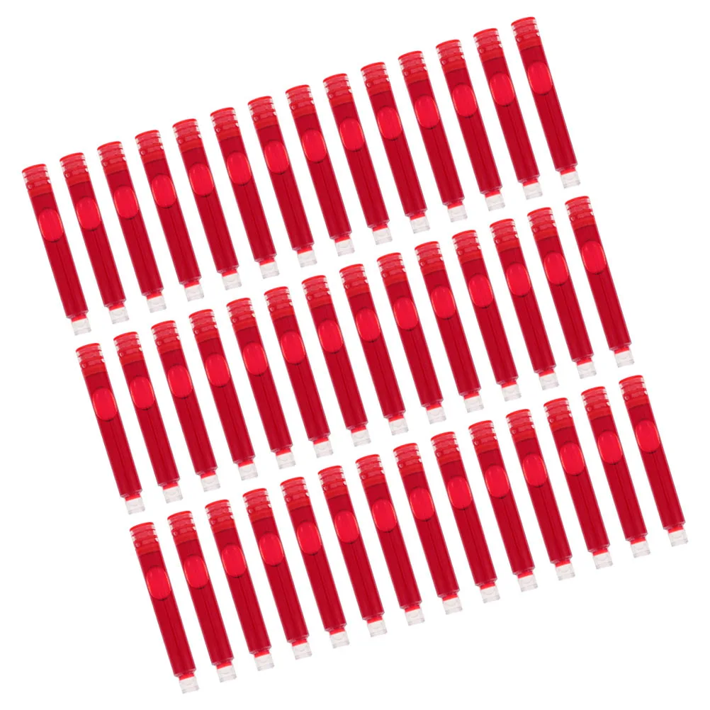 

50pcs Fountain Pen Ink Refills Replacement For Steel Pens Smooth Black Ink Convenient Office School Supplies Pen Refill Set