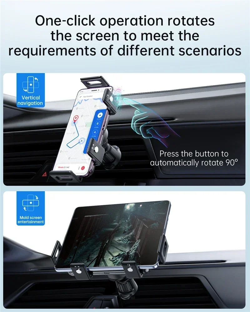 Car Wireless Charger Stand Car Phone Holder Mount 15W Fast Car Charging for iPhone Samsung Galaxy S23 S22 S21 Z Fold Flip 5 4 3