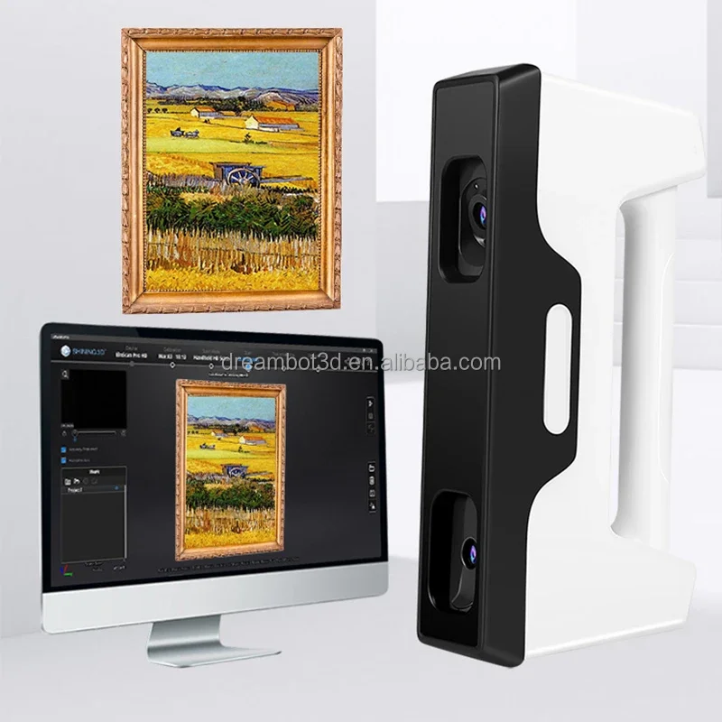 Affordable Price Dreambot3D LC-130 Full Color Scan Real Time Output Structured Light White Light 3D Scanner For Wide Application