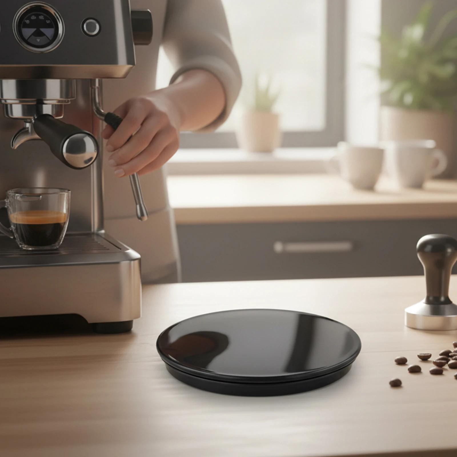 Accesorio para tanque de café, cubierta para máquina de café, preparación de café, uso diario, beneficios funcionales, cubierta protectora táctil moderna