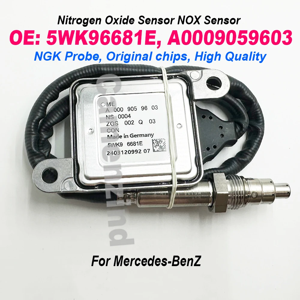 

NOX Sensor 5WK96681E A0009059603 0009059603 For NGK Probe Nitrogen Oxide Sensor NOX Sensor For Mercedes-Benz High Quality Chip