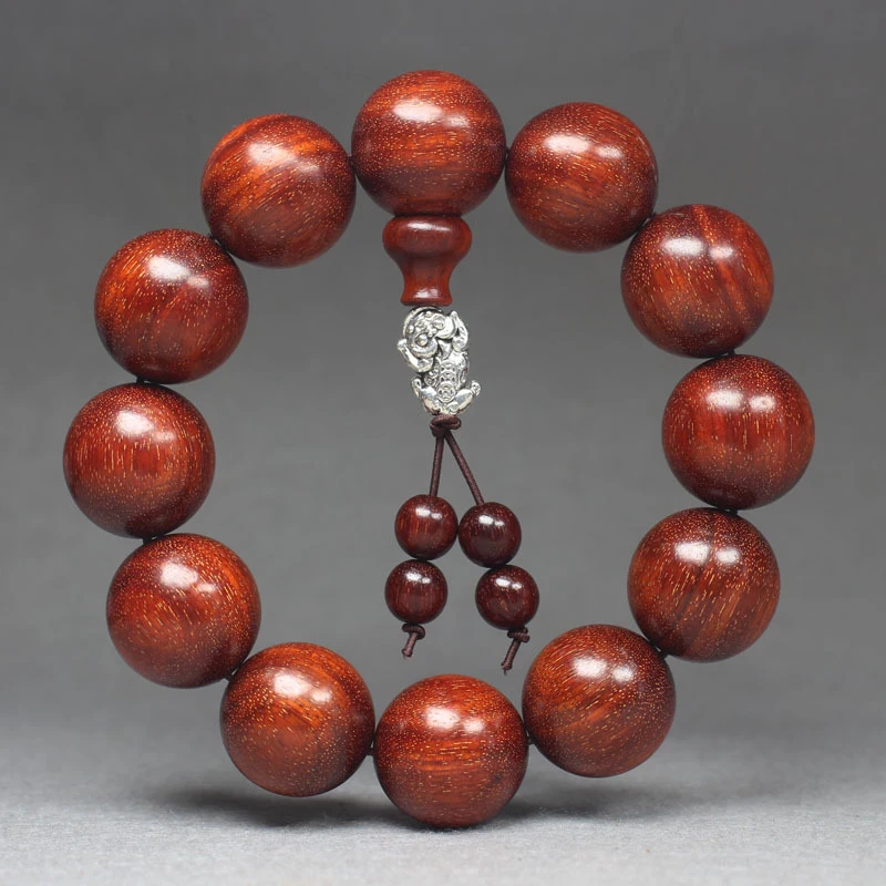

Африканский замбийский браслет из мелколистного деревянного буддийского золотистого палисандра, популярные молитвенные четки.