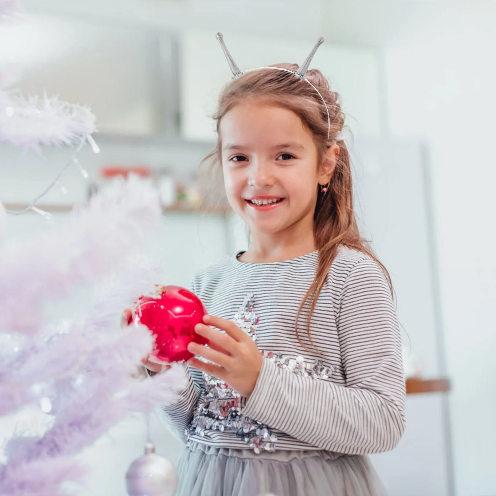 الغريبة رئيس Boppers حفلة عيد ميلاد الدعائم عقال أزياء الهالوين إكسسوارات الشعر عصابات مضحكة الملابس الرمادية المرأة