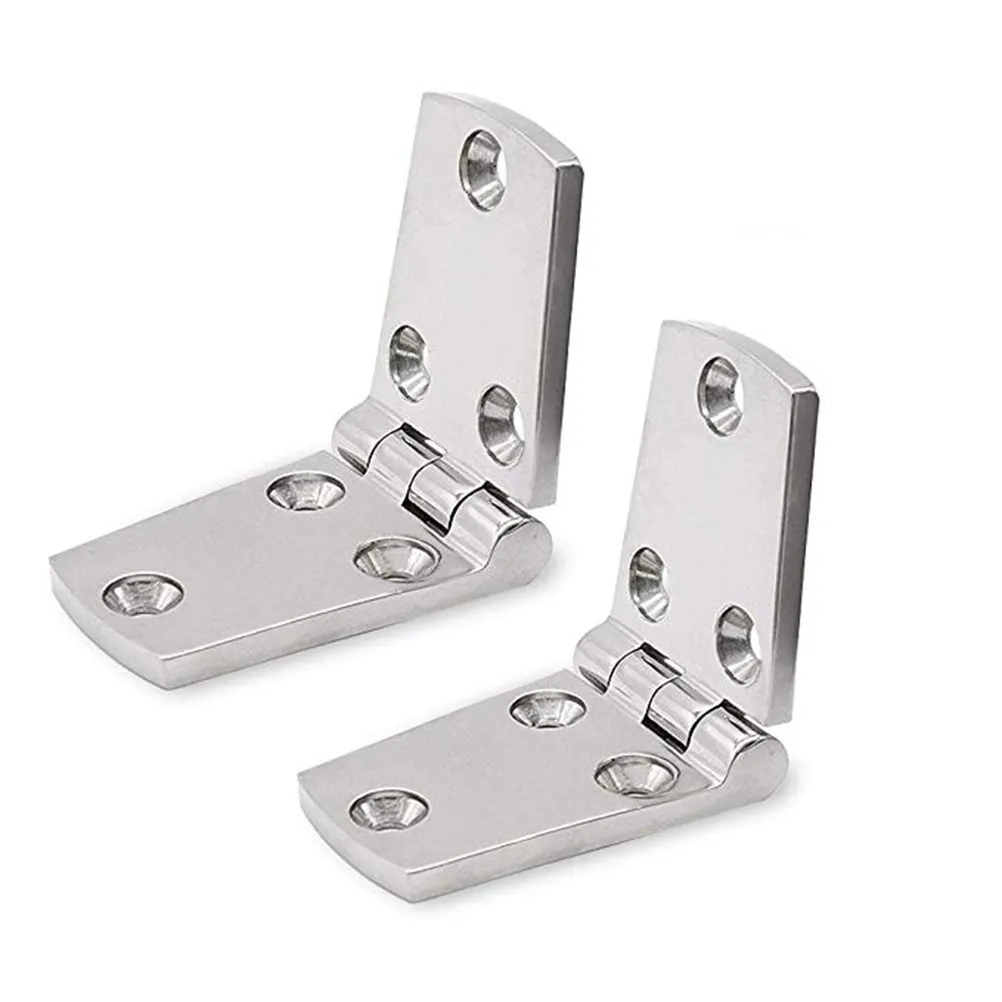 2Pcs Premium Stainless Steel Heavy Duty Concealed Furniture Hinges for Kitchen Cabinet Door Bathroom Wet Area Easy Install