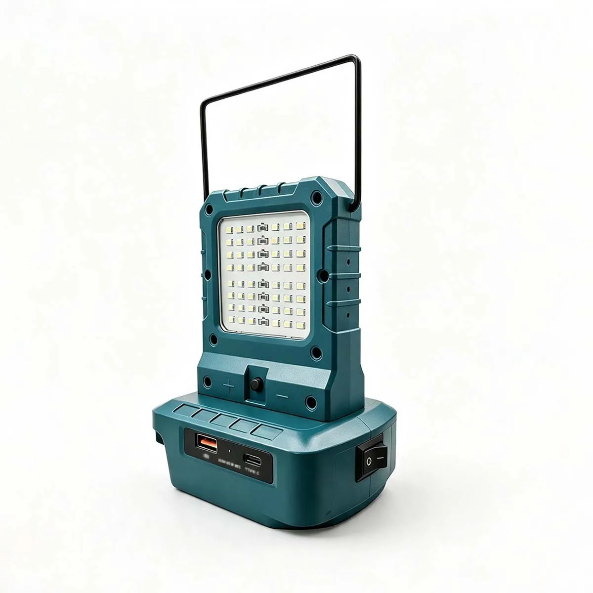 For Makita/Dewalt/Milwaukee 18V Li-ion Battery Cordless Double sided LED Work Light With Hook USB Type-C Output Port Camping Lam