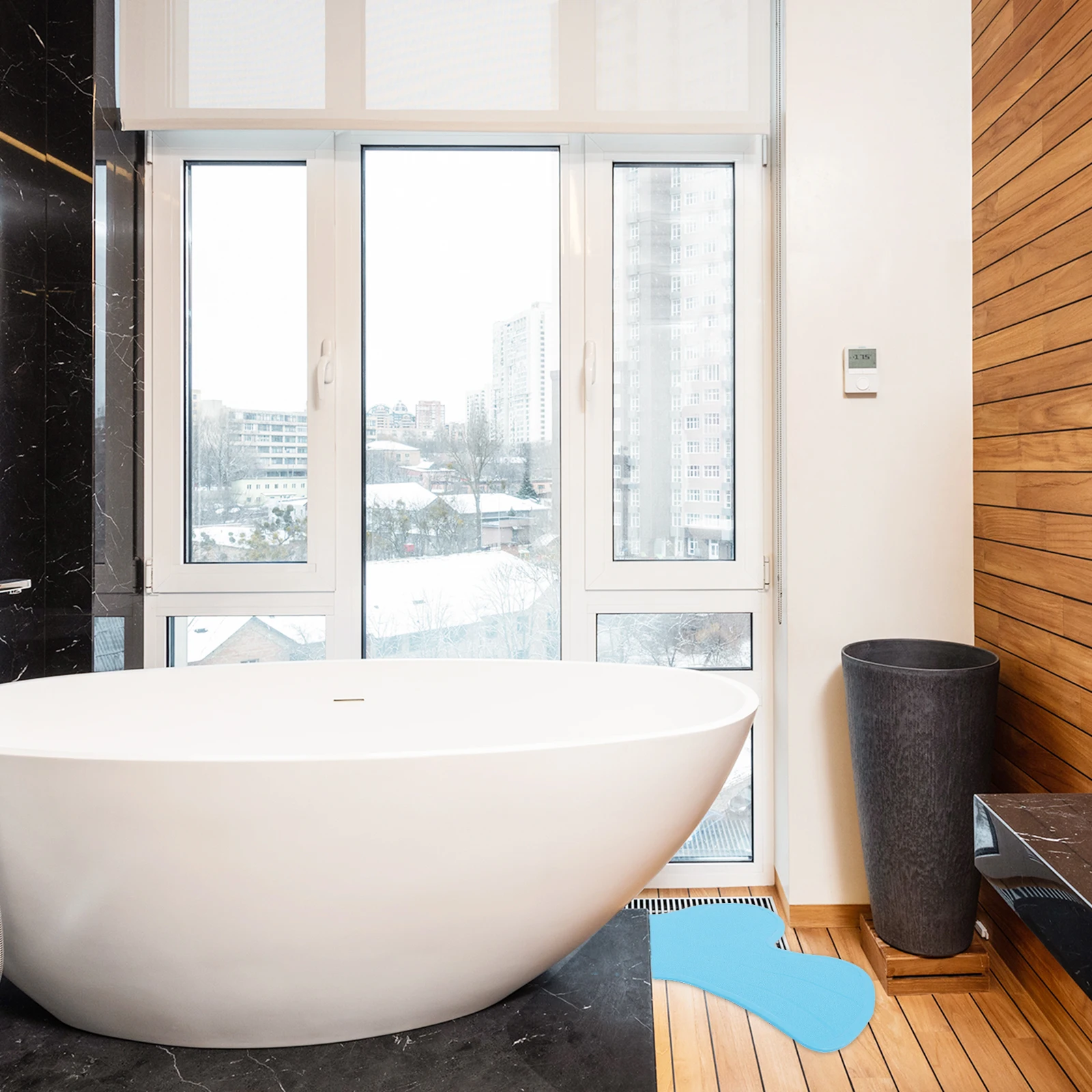 

1pc Non-Slip Floor Cartoon Whale Thick Soft Cushion Bath Kitchen Entrance Decorative Decorative Mat Ground Mat Home Use