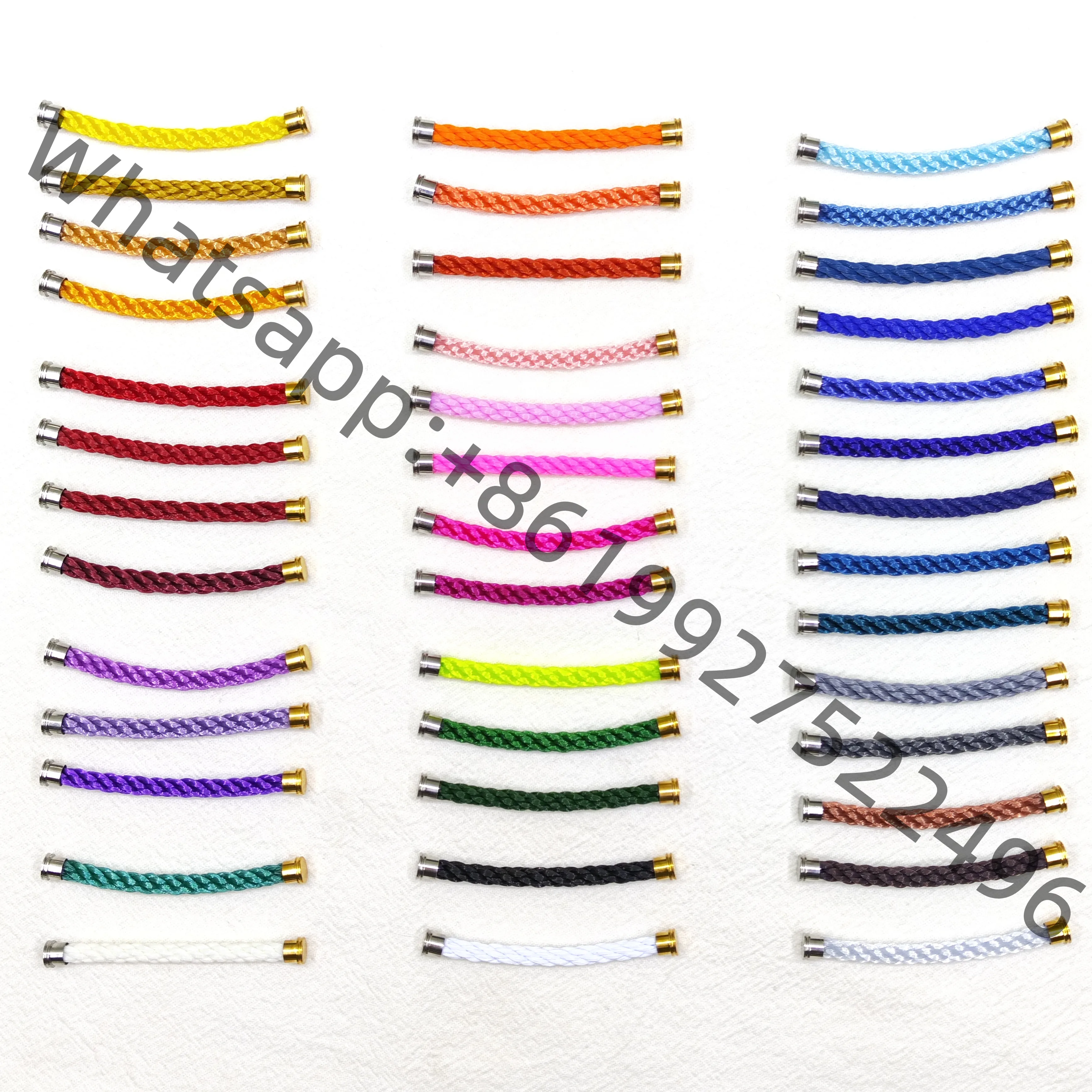 Multi-color nylon rope, rope for large buckle bracelet, bracelet accessories, change bracelet color and style,