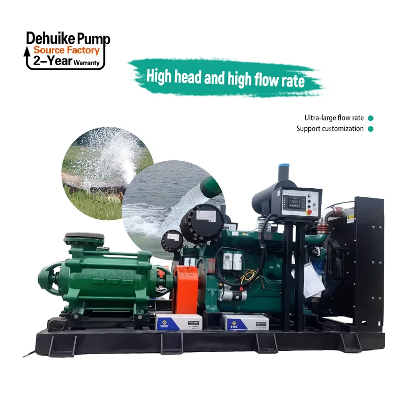 High-Pressure Electric Horizontal Multistage Centrifugal Pump Single-Stage Booster Water Pump Fire Application 60Hz OEM