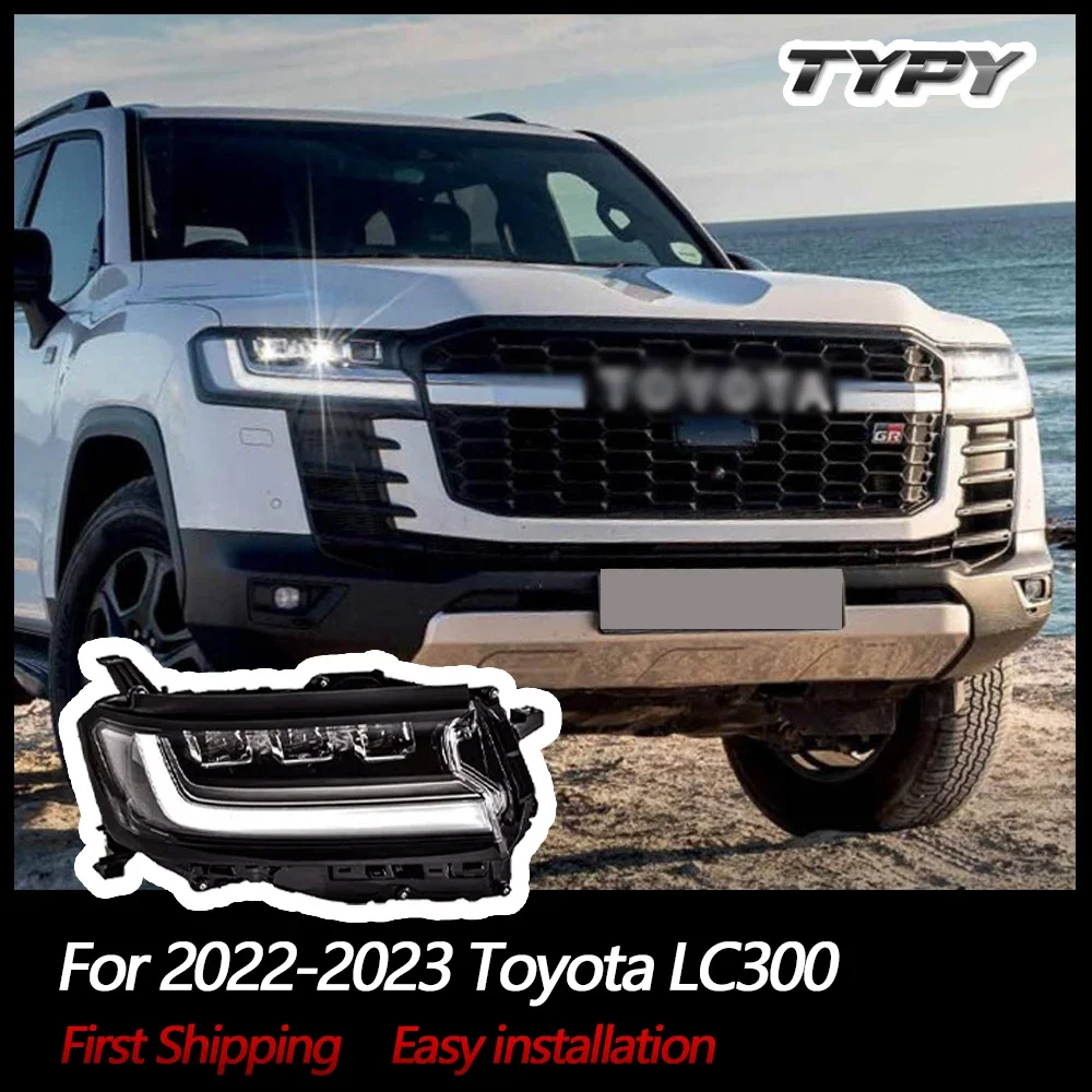 

Автомобильные фары для Toyota LC300, светодиодные фары для проектора, дневные ходовые огни, автомобильные аксессуары 2022-2023