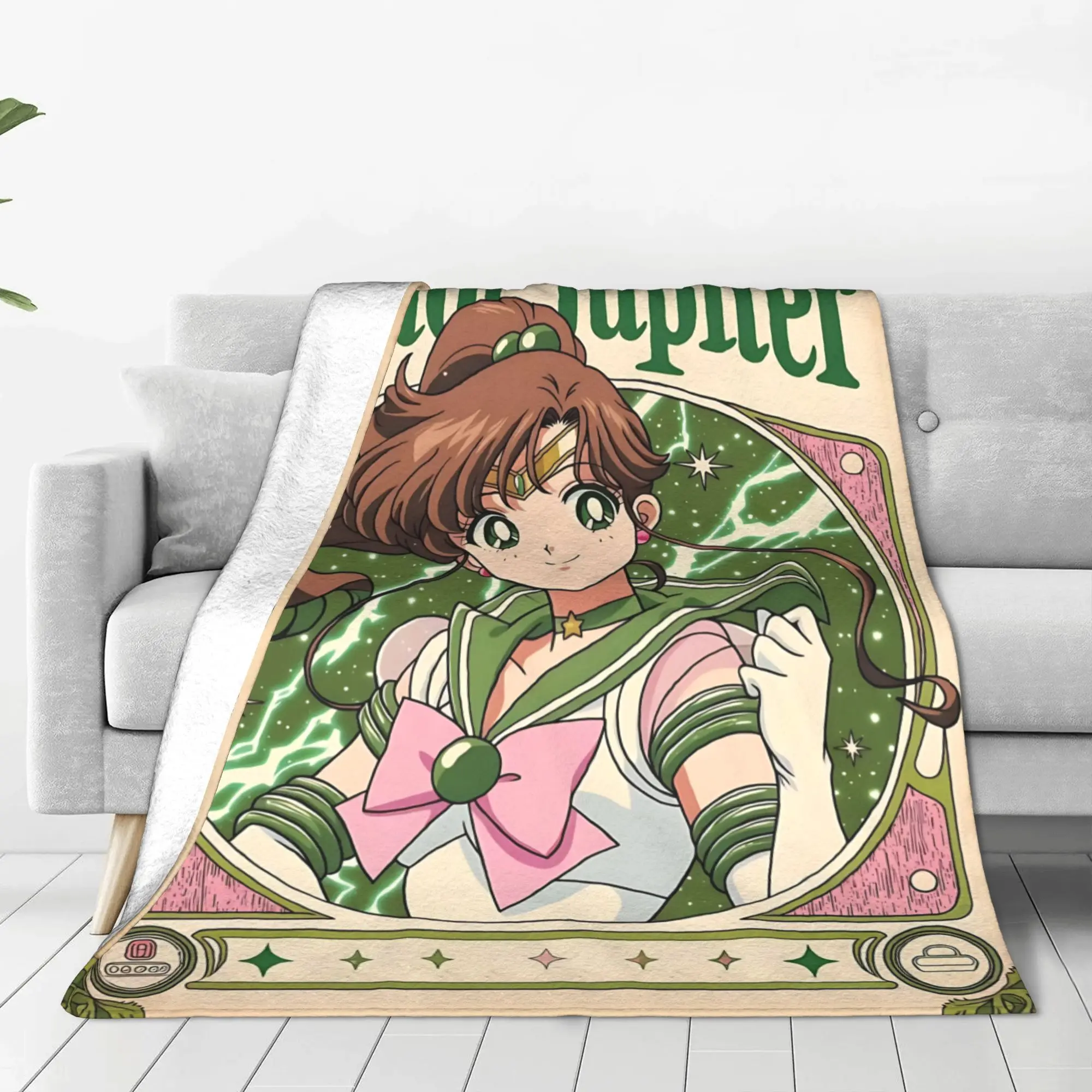 1PC home Cutecore Sailor Moon  Blanket Super Cosy Plush Home Living Room Sofa halloween