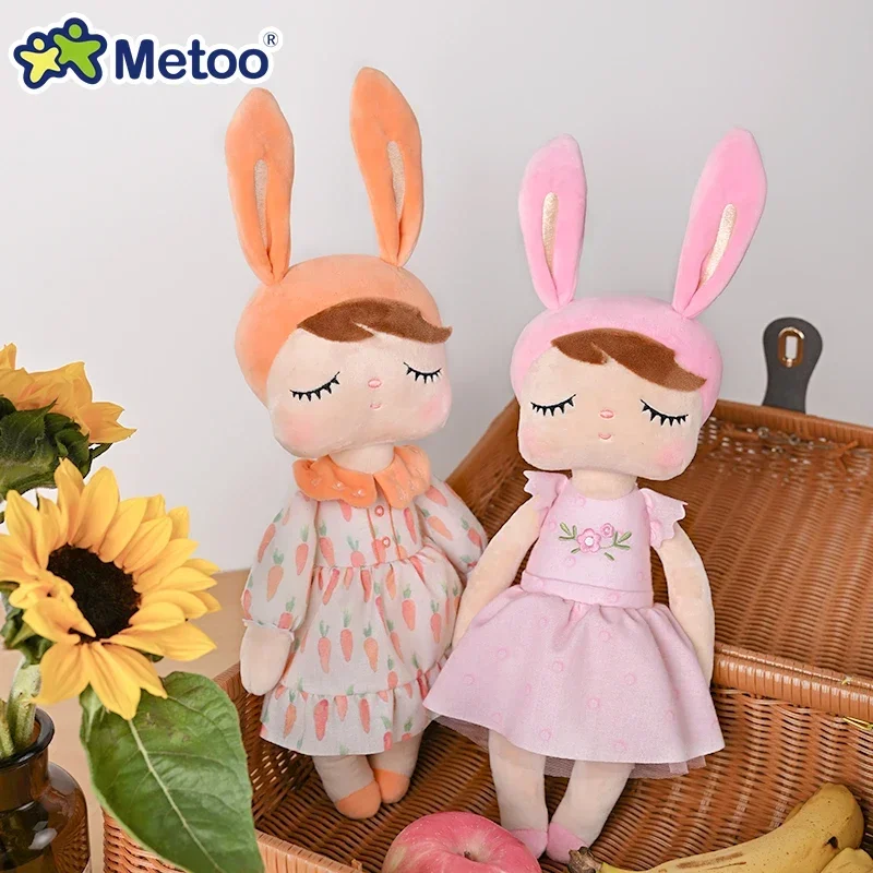 Original Metoo Angela Lovely Doll 35cm Plush Toys For Kids Plushies Kawaii Stuffed Girls Cuddle Sleep Cute Holiday Gifts