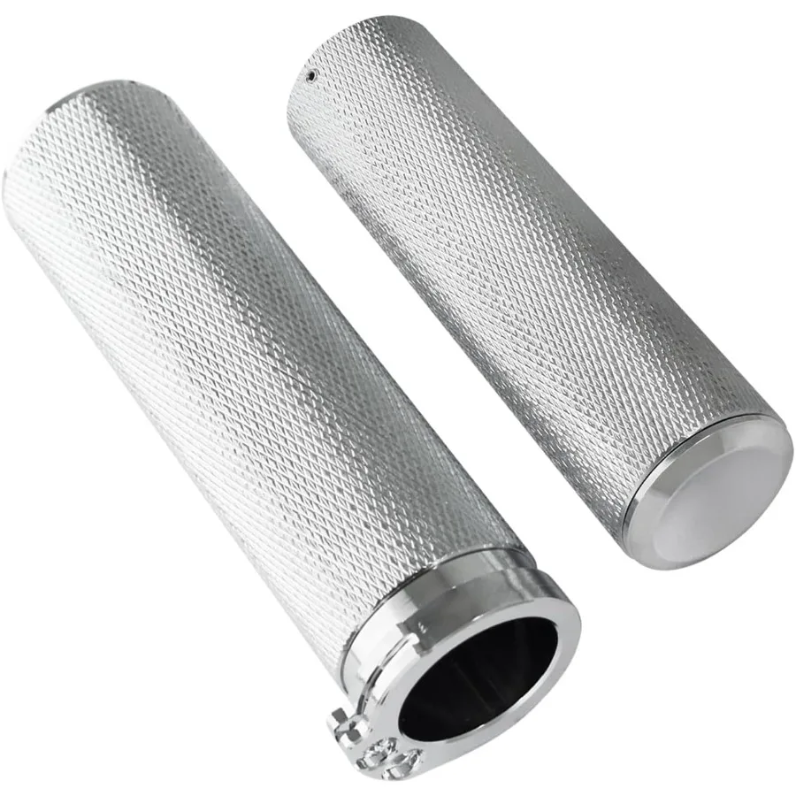 

Motorcycle Handlebar Grips 1 inch 25mm Aluminum Cable Throttle Hand Grips Universal Fit for Harley Touring Dyna Softail Sportst