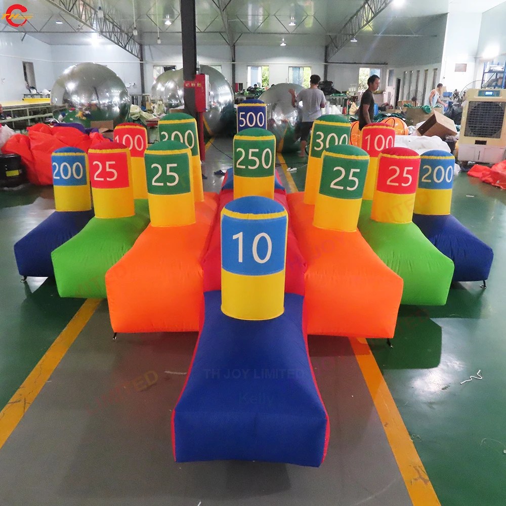 Factory Direct Sale 4x4x2mH Commercial Inflatable Hoop Ring Toss Sport Games Fun Inflatable Ring Throwing Party Rental Equipment