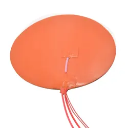 Customizable Silicone Heating Pad Heater 200mm for 3d Printer Circular Heat Bed