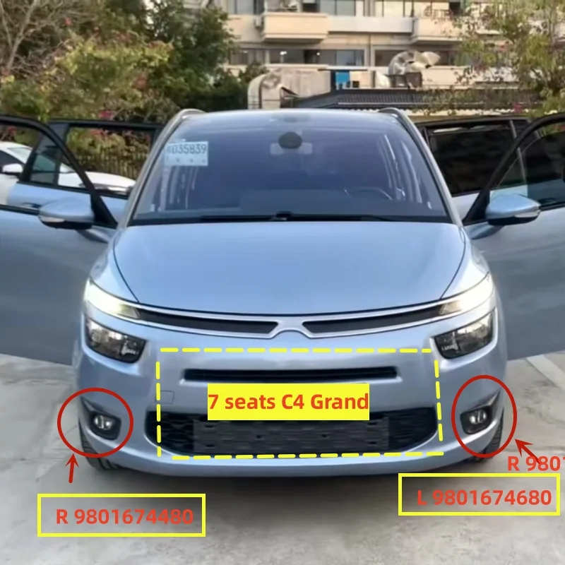 

9800978180 9800978280 9801674480 9801674680 For Citroen C4 Picasso Original new front bumper trim Front bumper fog light frame