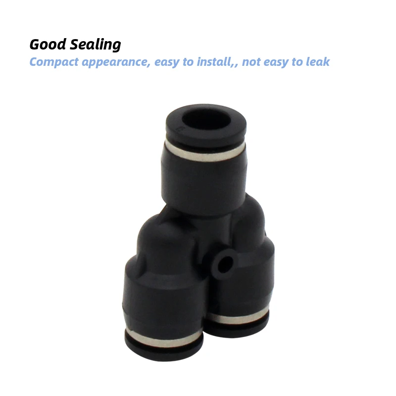 10PCS  Y type 3-way tee Pneumatic fitting connector quick push in joint PY-6 PY-4 PY-8 PY-10 PY-12