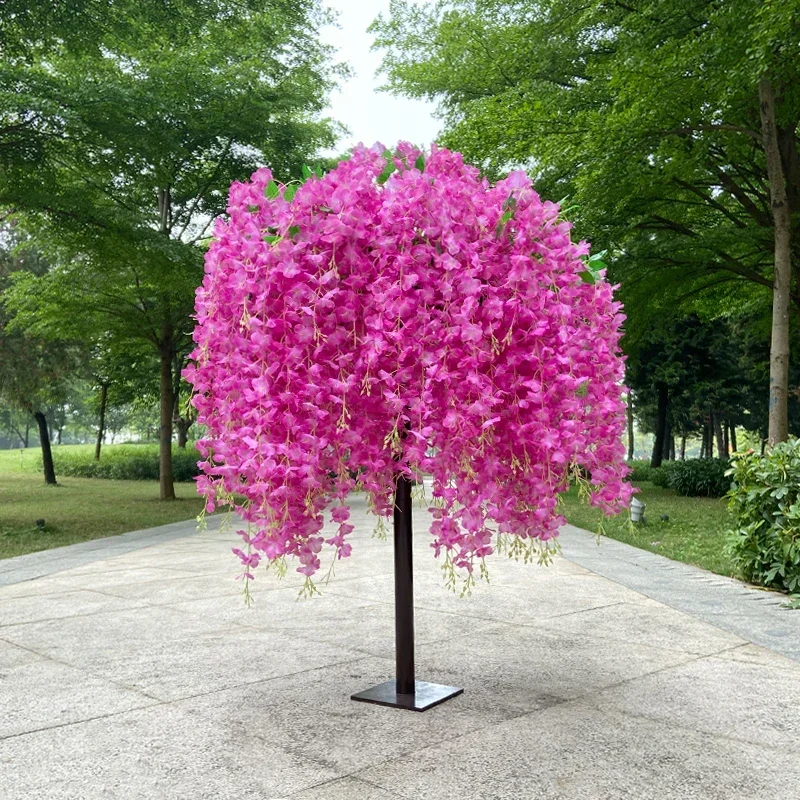 Artificial Wisteria Tree Hanging, Wedding Banquet, Table Center Decoration, Hotel, Family Garden, Christmas Decoration