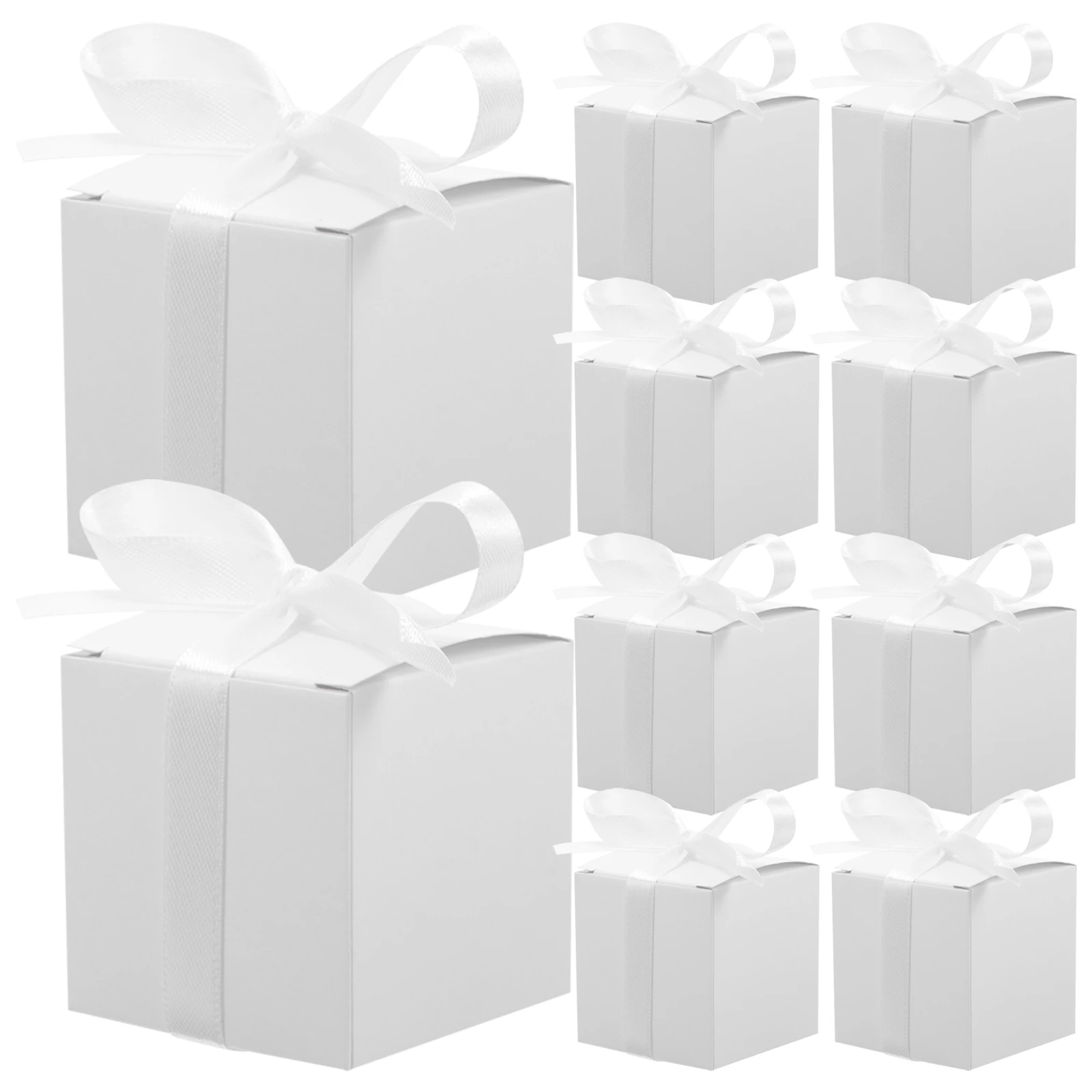 

50pcs Wedding C y Boxes Pure White Gift Paper Holders Party Favors Foldable Design Easy Storage Environmentally