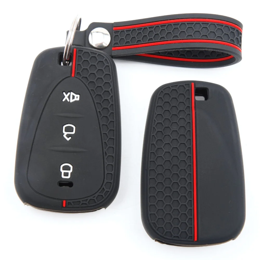 Silicone Car Key Fob Cover For SYM Husky 150 Tuscany Jet X 125 Jet X 150 X125 For GPX Drone 150X with slim wrist strap