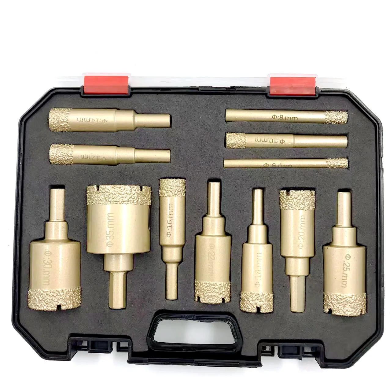 

Diamond Coated Drill Bits Set 10-12Pcs 6-35mm Hole Saw Drill Kit tools Hand Tools for Glass Marble Granite Stone Tile Ceramic