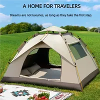 Portable Outdoor Camping Folding Tent Waterproof Ultralight Automatically Opening Tent Travel Hiking Beach Picnic Barbecue