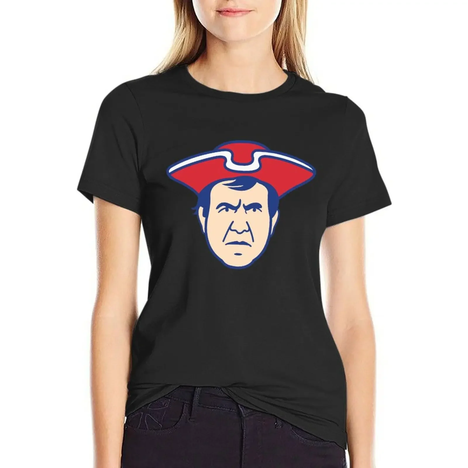

Bill The Patriot T-Shirt animal prinfor female hippie clothes summer blouses woman 2025
