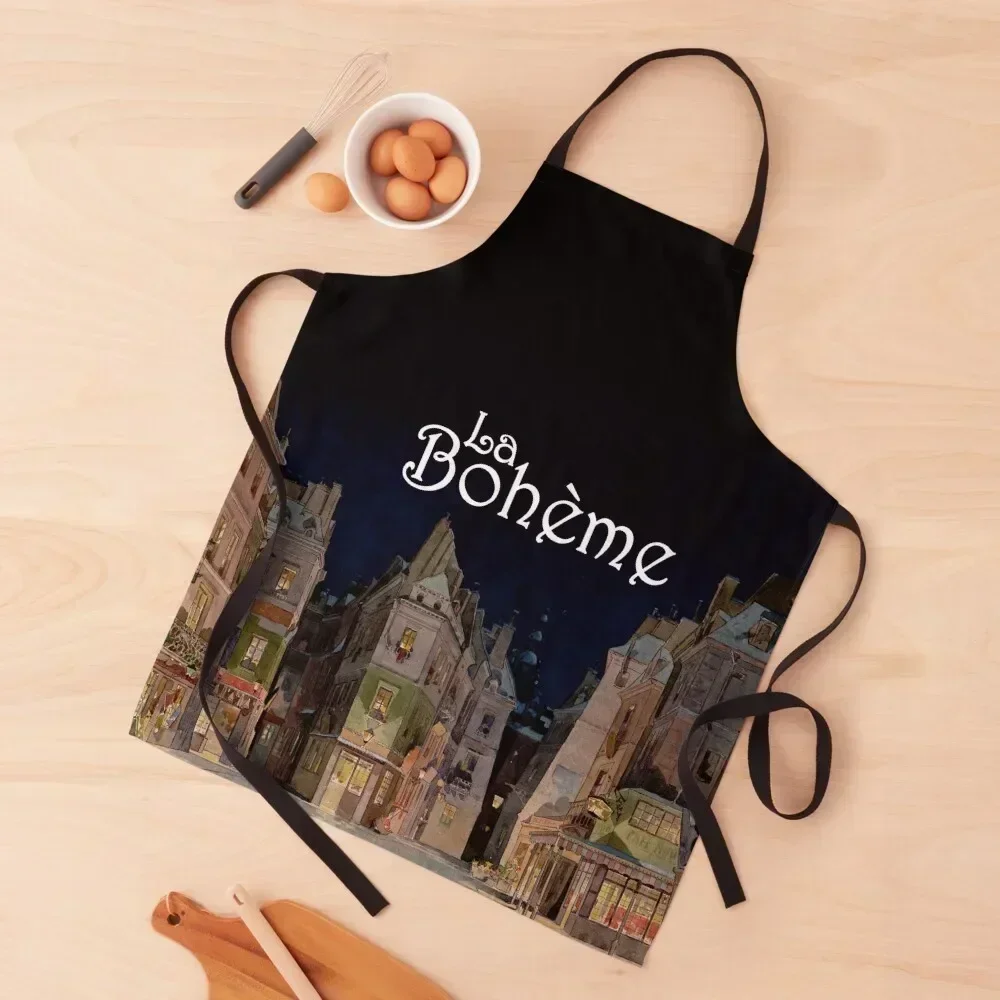 

La Boheme Apron Kitchens Woman Teacher Kitchen Accessories 2022 Trim Cloth Apron