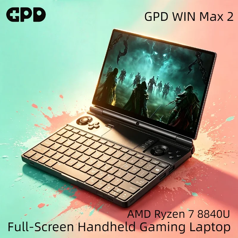 Portátil para Juegos GPD WIN Max 2 2026, AMD Ryzen 7 8840U, 32GB RAM, 1TB SSD, Mini PC, Notebook, LPDDR 5 Max Elite Ultra