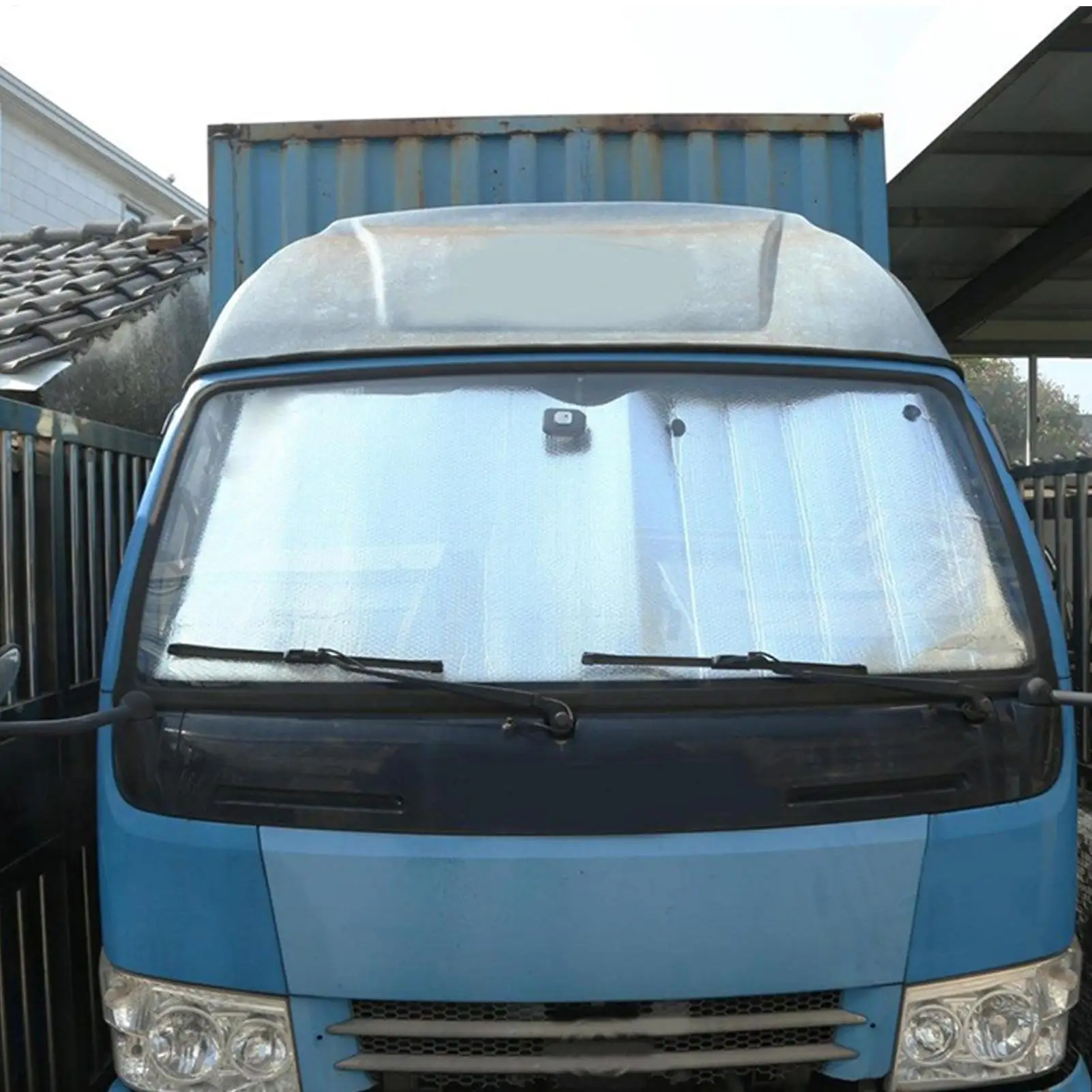 Upgrade Windshield Sun Shade 220x 70cm Reflective Semi Truck Window Shades Foldable RV Windshield Sunshade for Truck RV Van - view 2