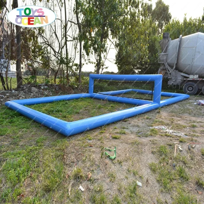 Factory Customized PVC Inflatable Water Volleyball Court Adult Swimming Pool Inflatable Volleyball Field Sport Game