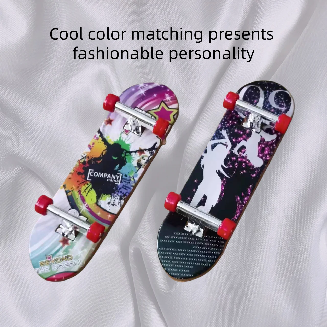 مجموعة مختلطة مكونة من 12 قطعة من لوح التزلج الصغير بأطراف الأصابع، نموذج لوح التزلج الإبداعي، لعبة هدية للأولاد، لعبة صغيرة هدية #4