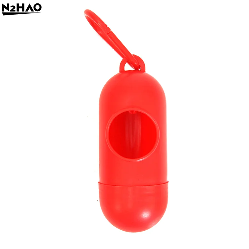 1pcs Pet Garbage Bag Dispenser Dog Feces Bag Shovel Capsule Convenient Dog Feces Bag Storage Garbage Bag Dispenser