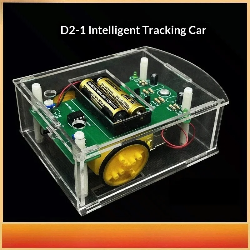 D2-1 intelligent tracking car kit, automatic induction infrared line tracking electronic DIY production parts