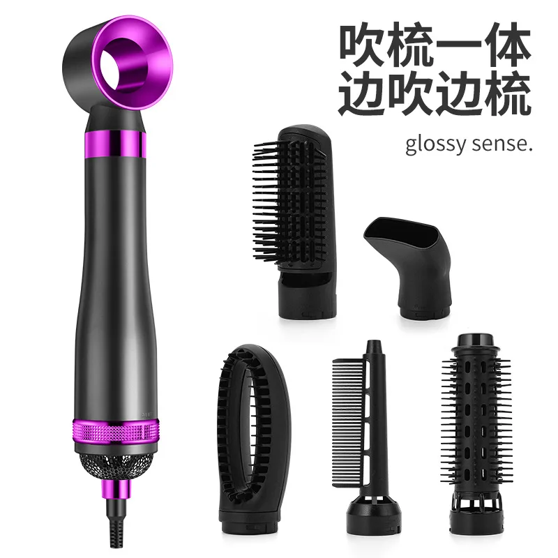 

Six-in-one Hair Dryer Hair Straightener Comb Shaping Curling Comb Negative Ion Hair Dryer