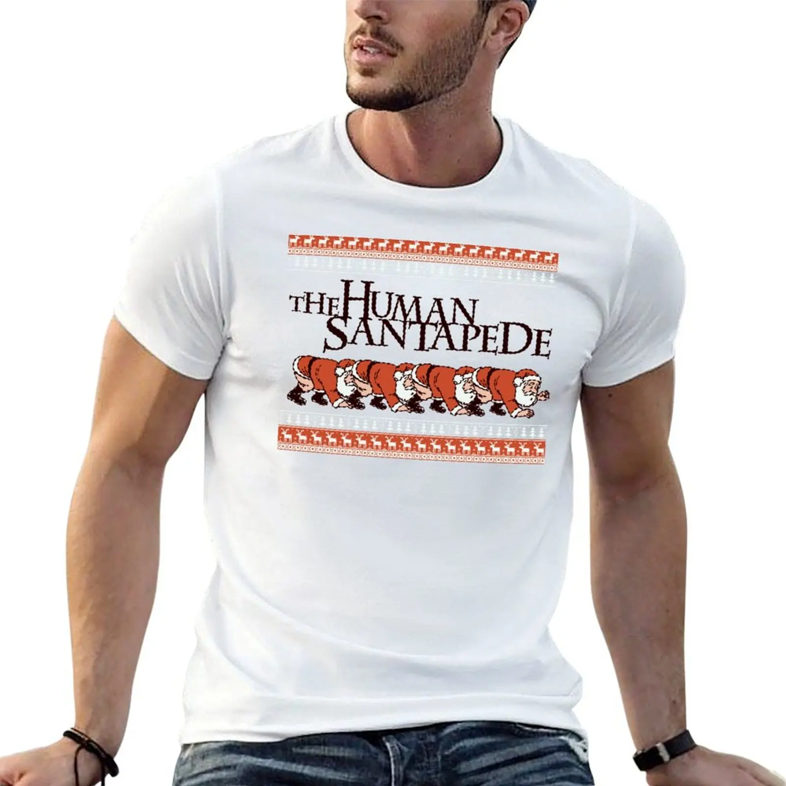 The Human Centipede inspired design. T-Shirt Casual Daily Graphic Tee