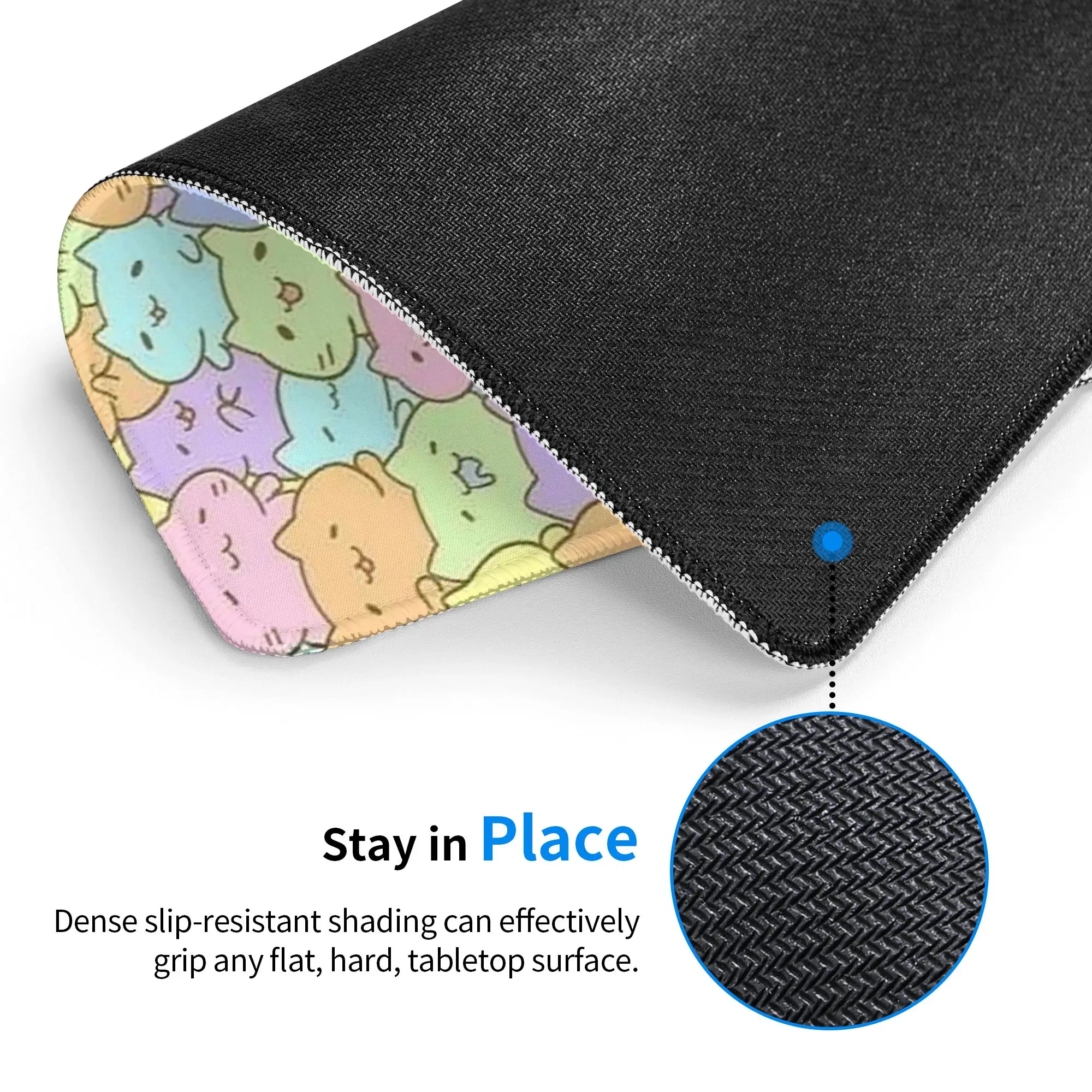 Cartoon Kittens Colour Cat Pattern Mouse Pad Computer Keyboard Mouse Mat Gamer PC Laptop Desk Mat Office Accessories Table Mats