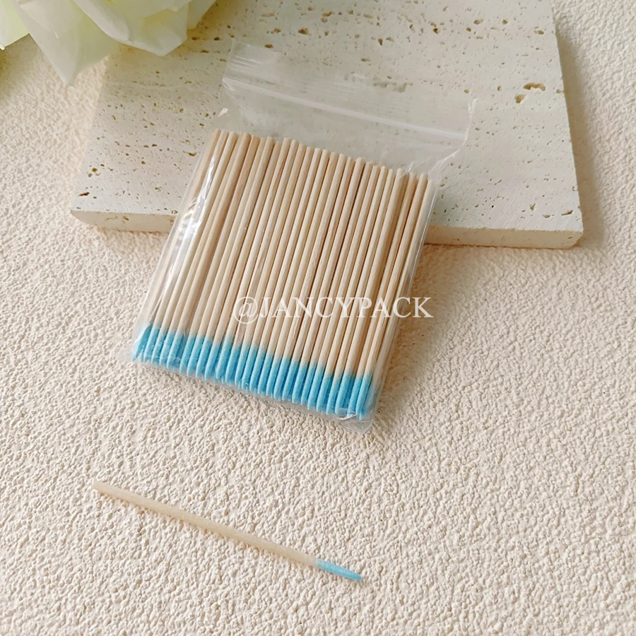 10 paczek po 100 sztuk jednorazowych naturalnych wacików bawełnianych do naprawy brwi, czyszczenia, waciki do makijażu, kosmetyków kosmetycznych, waciki do uszu i ust