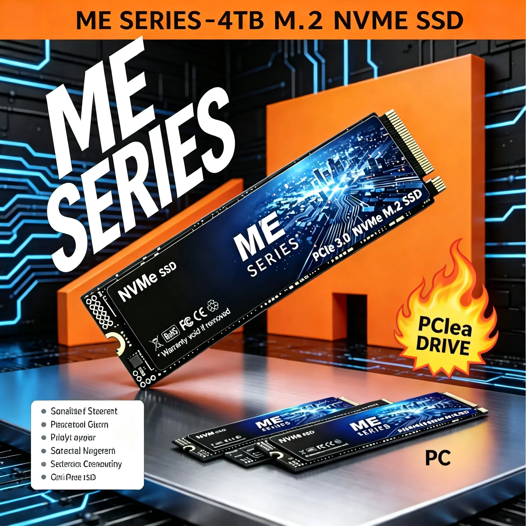 2026NEW Original ME 500GB 1TB 2TB 4TB M.2 NVMe SSD PCIe 3.0  High Speed Internal Solid State Drive for  Laptop PC
