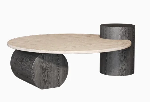 

for Wabi-Sabi Luxury Round Light Natural Cave Stone Tea Table for Living Room Simple Small Apartment for Coffee Tea Coffee