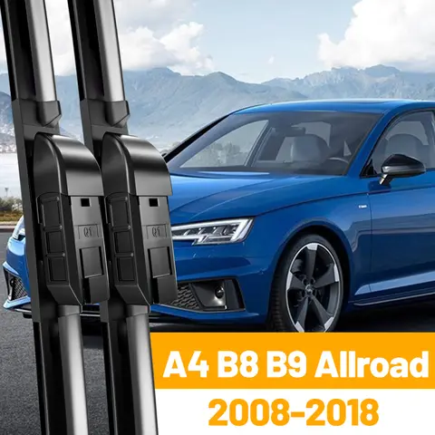 Audi A4 B8 B9 Allroad 전면 와이퍼 블레이드 2008-2018 2010 2011 2012 2017 앞 유리 앞 유리 창 액세서리 24 