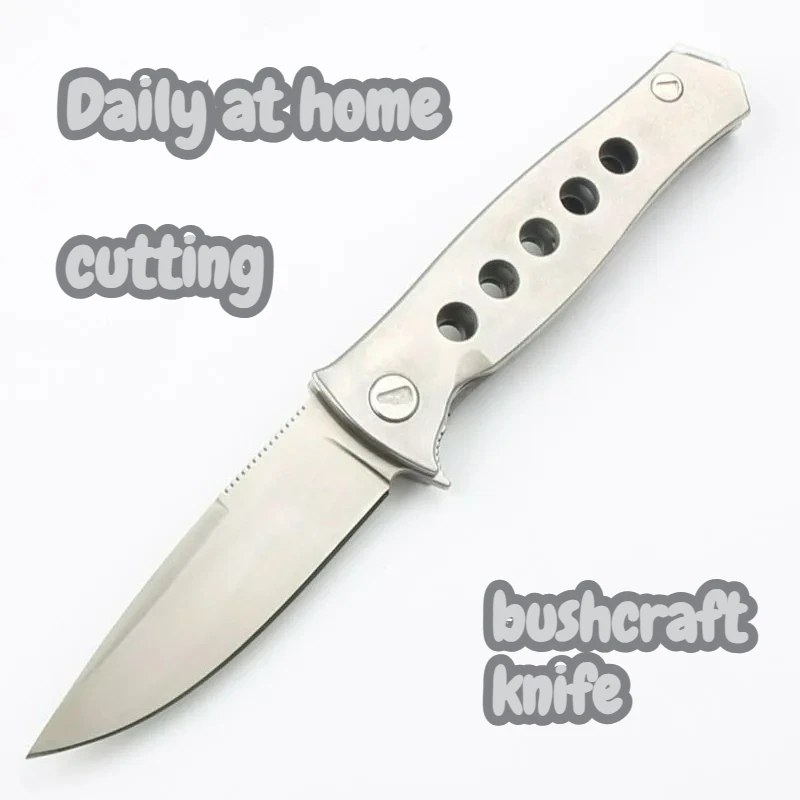 

New Folding knife D2 blade steel handle ball bearing edc multitool knives Daily at home cutting outdoor bushcraft tactical knife