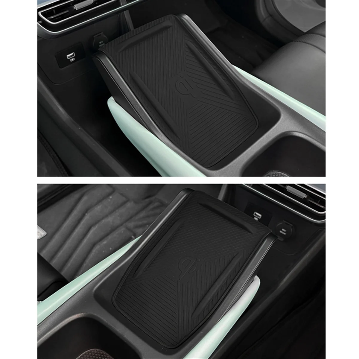 Car Center Console Wireless Charging Mat Washable Anti Skid Pad Anti Slip Mat Silicone for Seagull Accessories P2i0