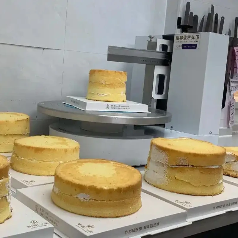 Small Model Round Birthday Cake Buttercream Icing Decoration Cake Machine