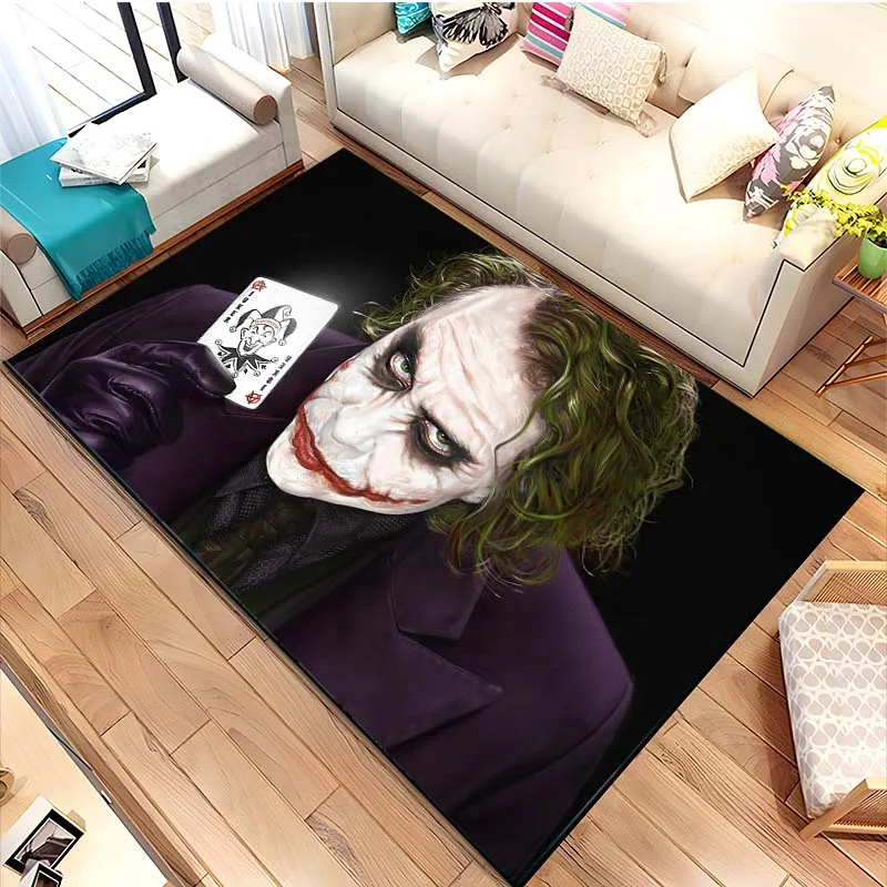 Horror Joker Printed Floor Mat Carpet 15 Sizes Living Room Bedroom Bedside Window Sill Bathroom Floor Mat Home Decoration Home