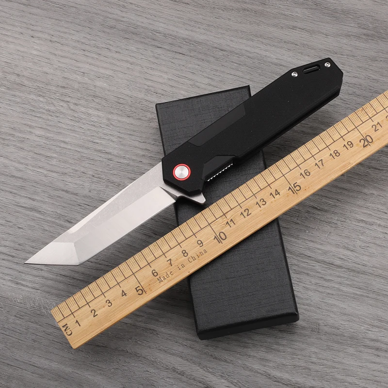 

D2 Steel G10 Handle Folding Knife Outdoor Camping High Hardness Sharp Portable Survival Tool