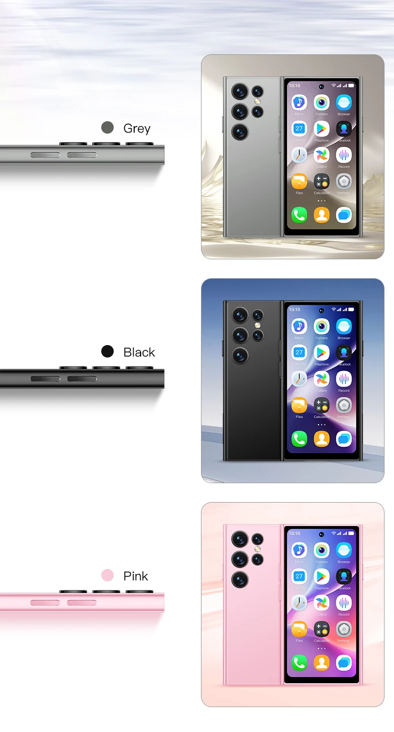 ONEMYTH S25 Pro 3G Smartphone 4.0inches MTK 2GB RAM 16GB ROM Dual SIM Card 5MP 2000mAh Type-C Android Cellphone Face Unlock