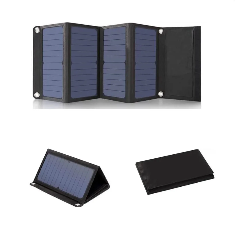 Портативное складное зарядное устройство для солнечной панели, 28 Вт, выход USB Type-C для мобильного телефона, кемпинга, пешего туризма, быстрая зарядка на солнечной энергии