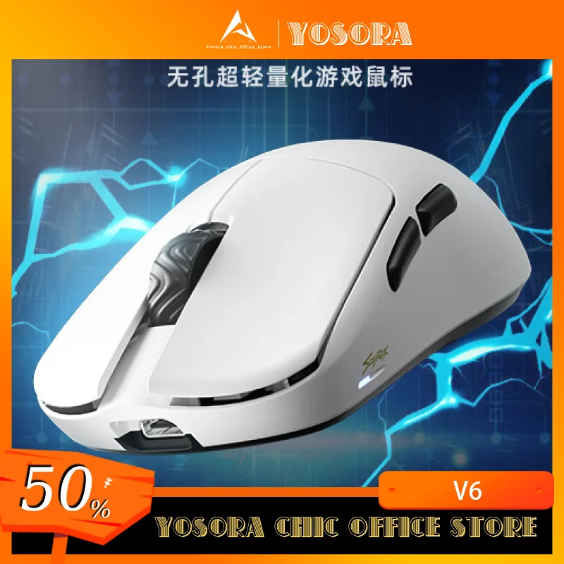 Scyrox V6 Mouse Gaming Mice Lightweight Low Latency Wireless Mouse Ergonomic Mouse For Esports Customized Pc Gamer Accessories