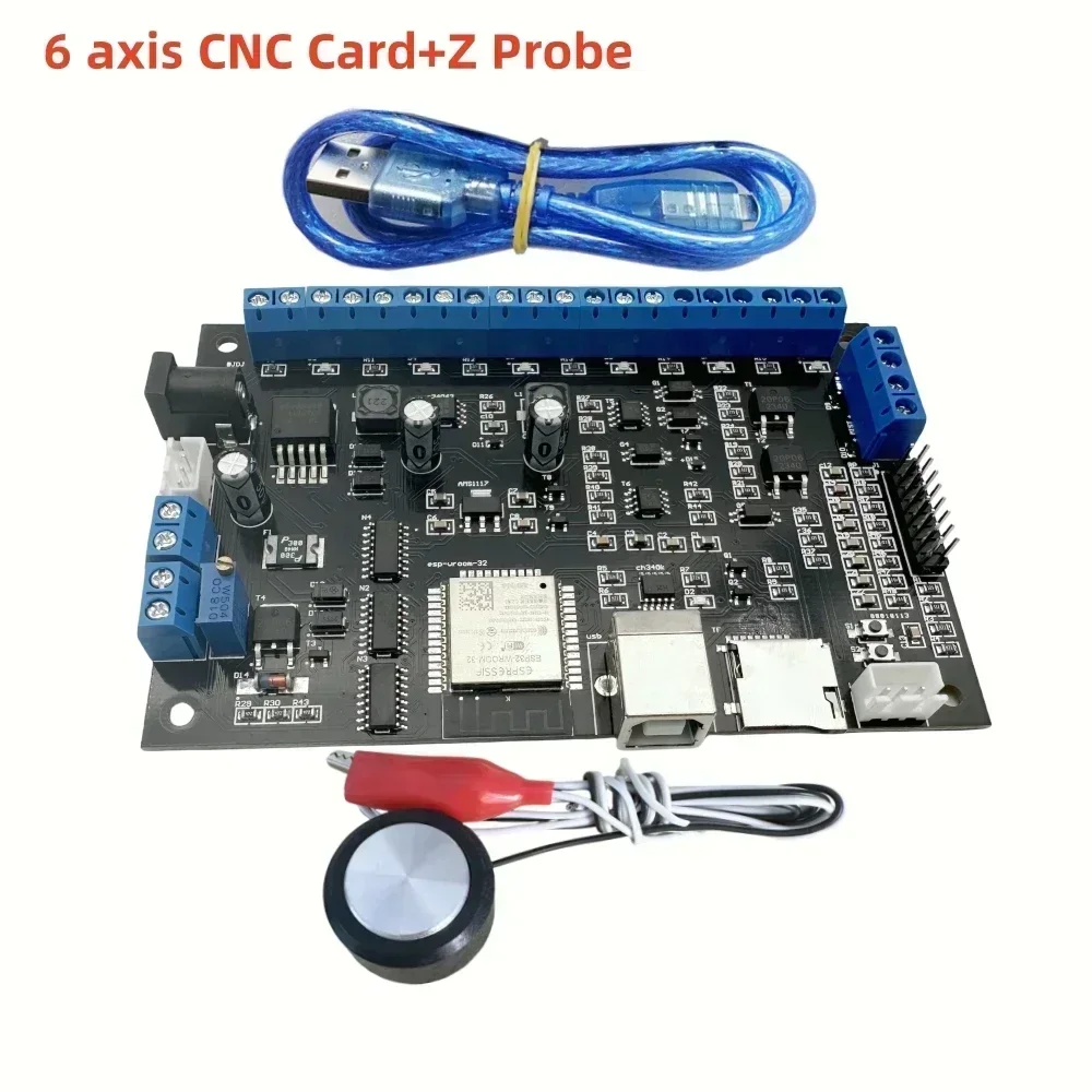 cnc controller 6 axis breakout board 32bit GRBL ESP32 wifi control panel Z probe setter sensor for cnc router milling machine