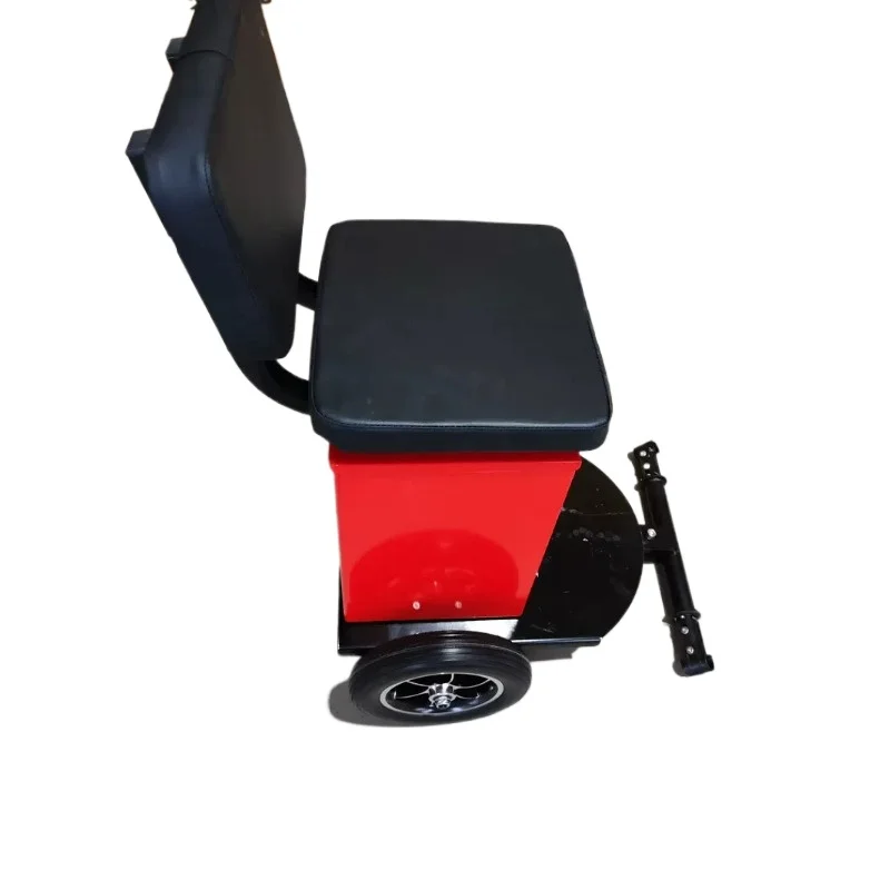 Electric Wheelchair Double Seat Trailer Kit, Rear Mounted Add-On for Passenger, Enables Two Person Travel Together
